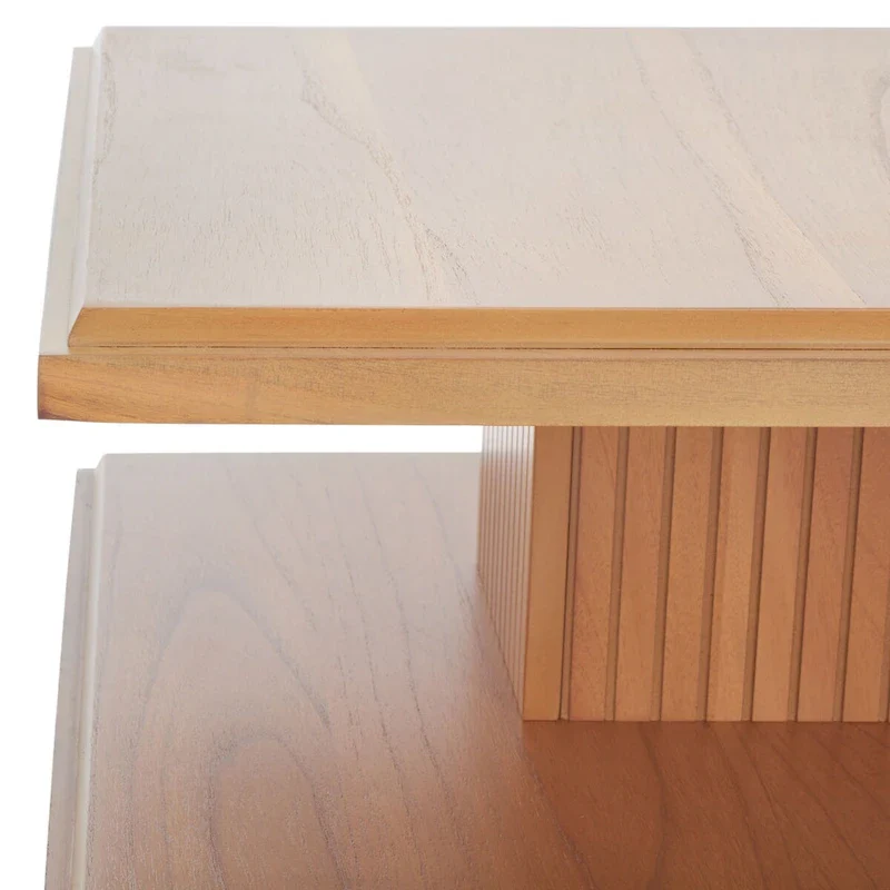 SAFAVIEH Ava 2-Shelf Accent Table - 24  L x 24  D x 21  H - 24Wx24Dx21H