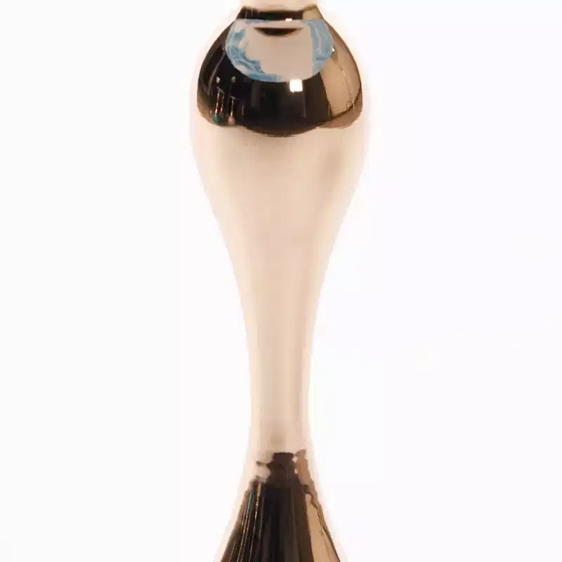 21.2 H Elegance Mermaid Tail Metal Pedestal End Table