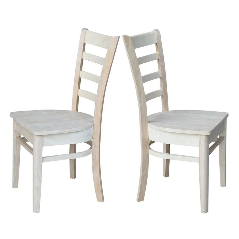 International Concepts Set of Two Emily Side Chairs