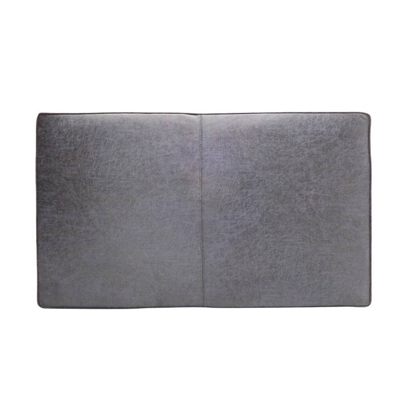 Hillman Modern Microfiber Cocktail Ottoman with Wood Frame by Christopher Knight Home