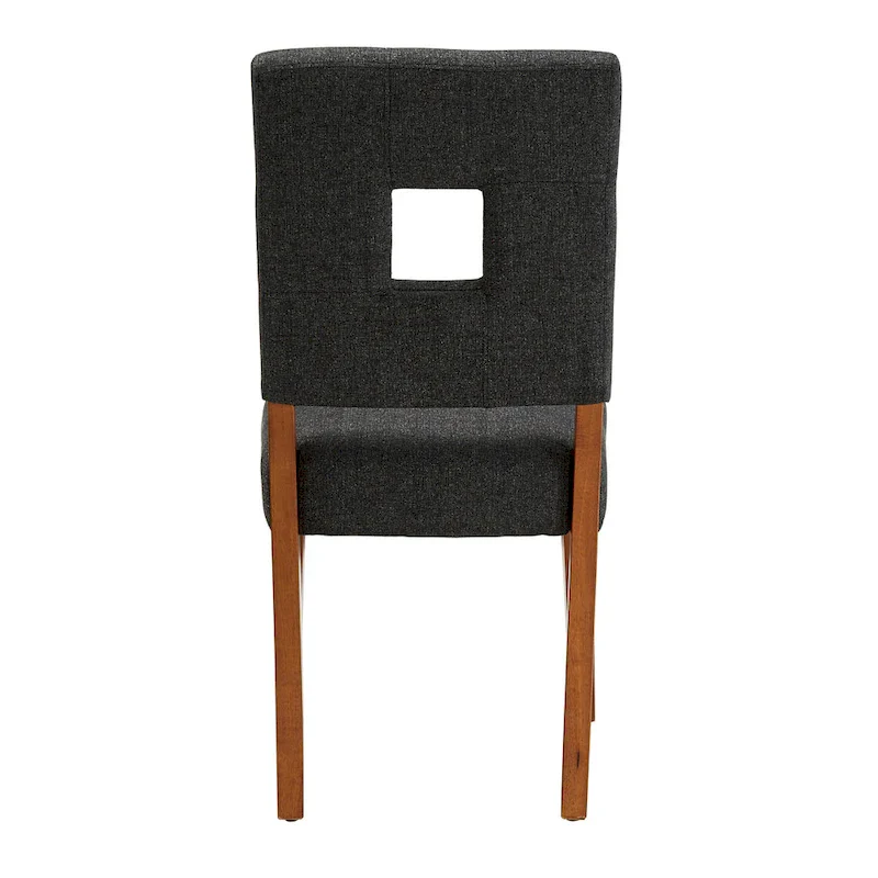 Calvados Upholstered Fabric Keyhole Dining Chairs (Set of 2) by