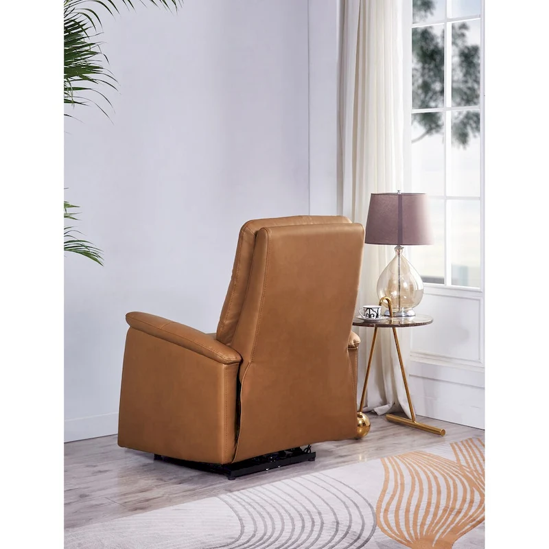 Hydeline Logan Power Headrest Top Grain Leather Recliner Chair