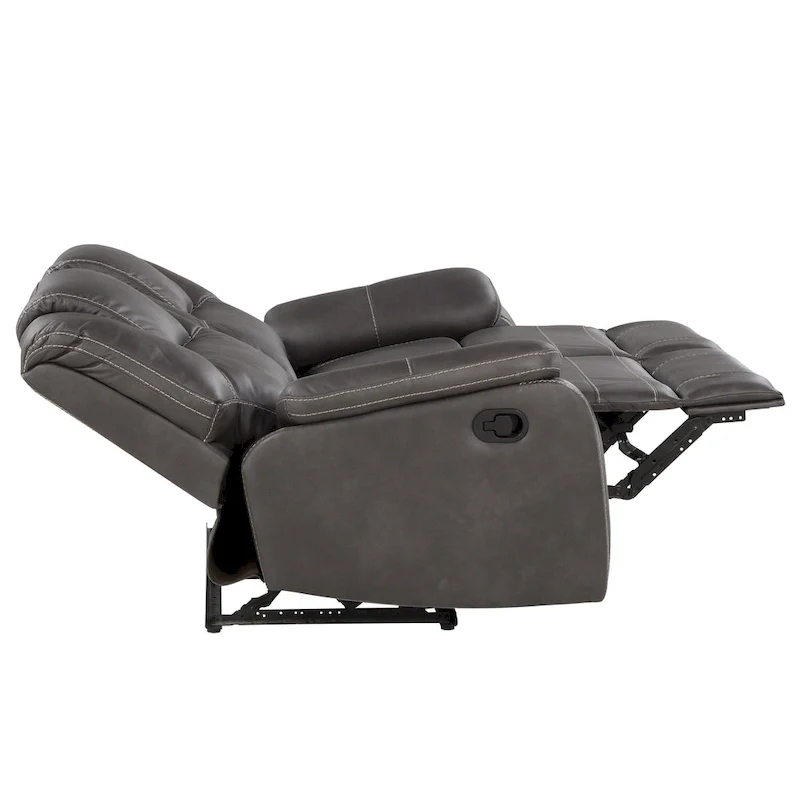 Steve Silver Kameryn Faux Leather Manual Reclining Loveseat