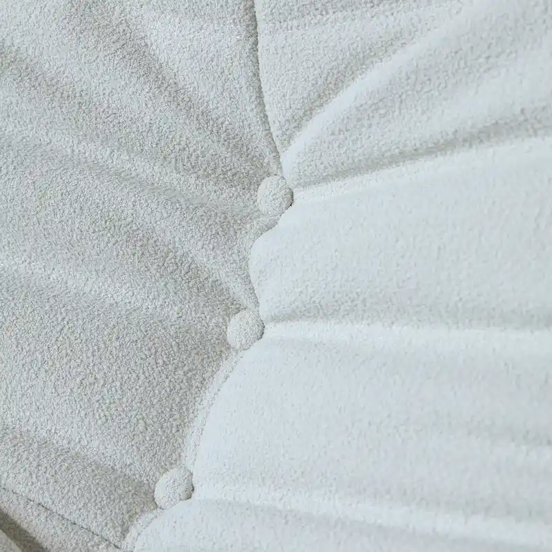 Fireside Chair Single Sofa Teddy Fabric Bean Bag Chair