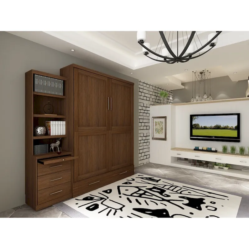 Brentwood Queen Murphy Bed with One Pier