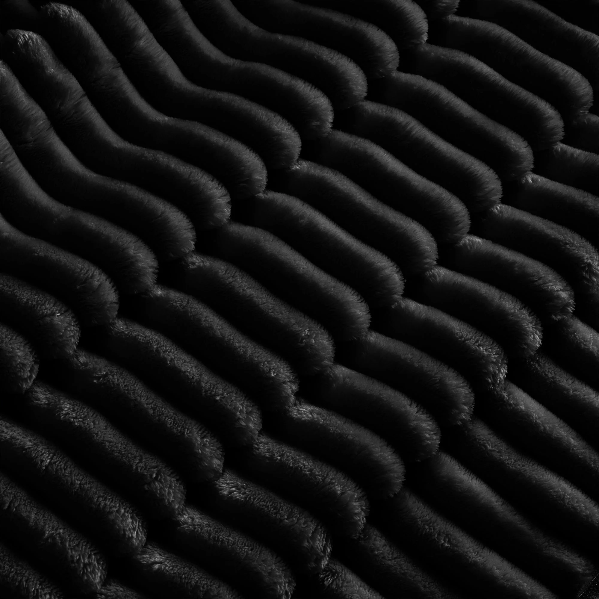 Walker Edison | Cloud Slipcovered Black Sectional Sofa with Ottoman