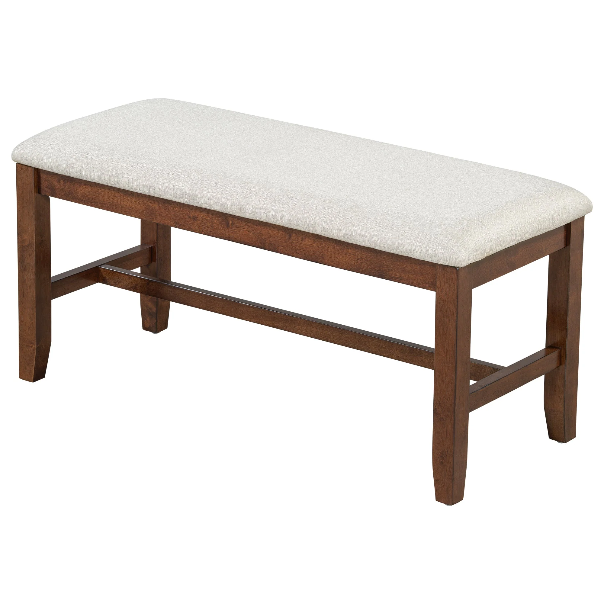 Traditional Farmhouse 6 Pieces 78 Extendable Dining Table Set with Bench