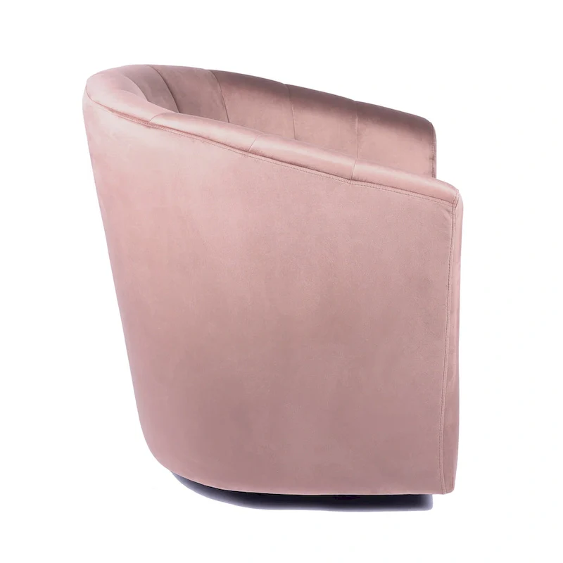 Carson Carrington Junsele Velvet Upholstery Swivel Accent Club Chair