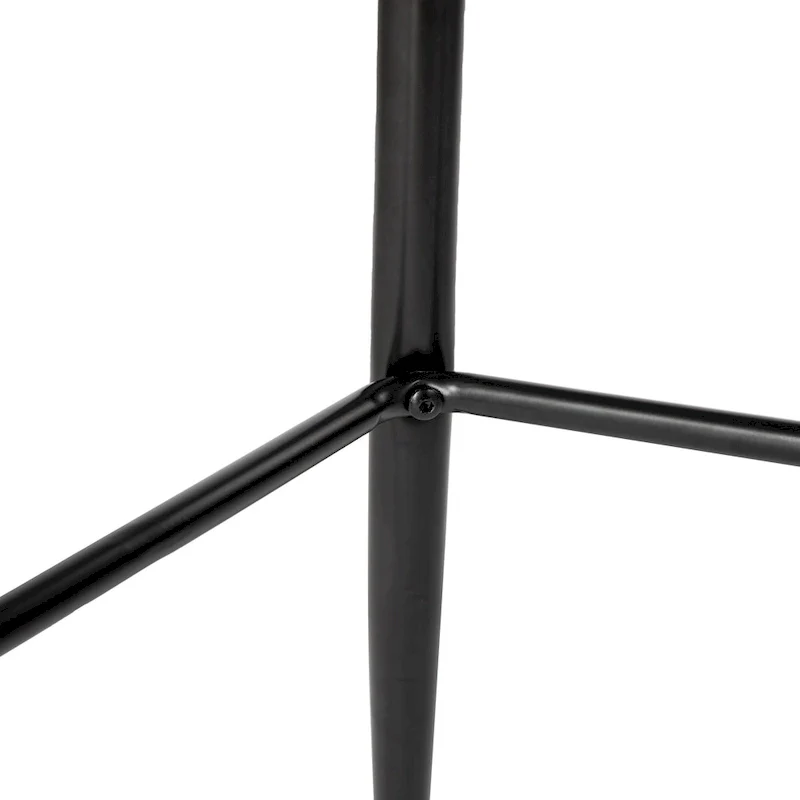 Glitzhome Modern Faux Leather Mixed Chenille Upholstered Swivel High Bar Stools