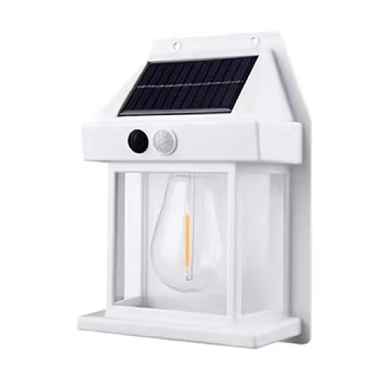 Modern Solar Metal Transparent Outdoor Wall Sconce