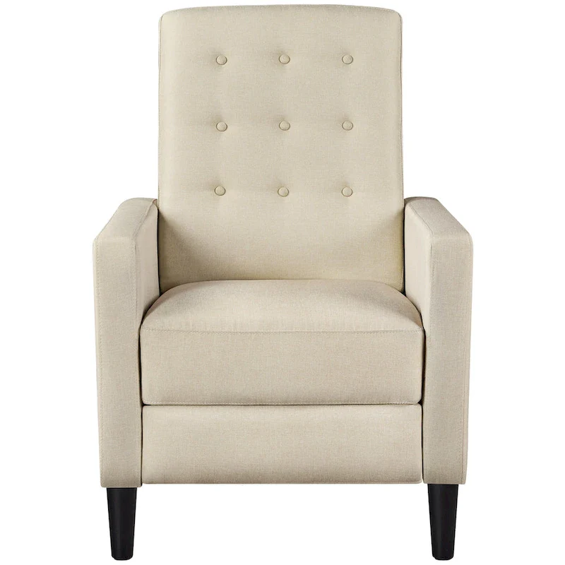 Yaheetech Fabric Recliner Sofa Single Reclining Chair Adjustable Back