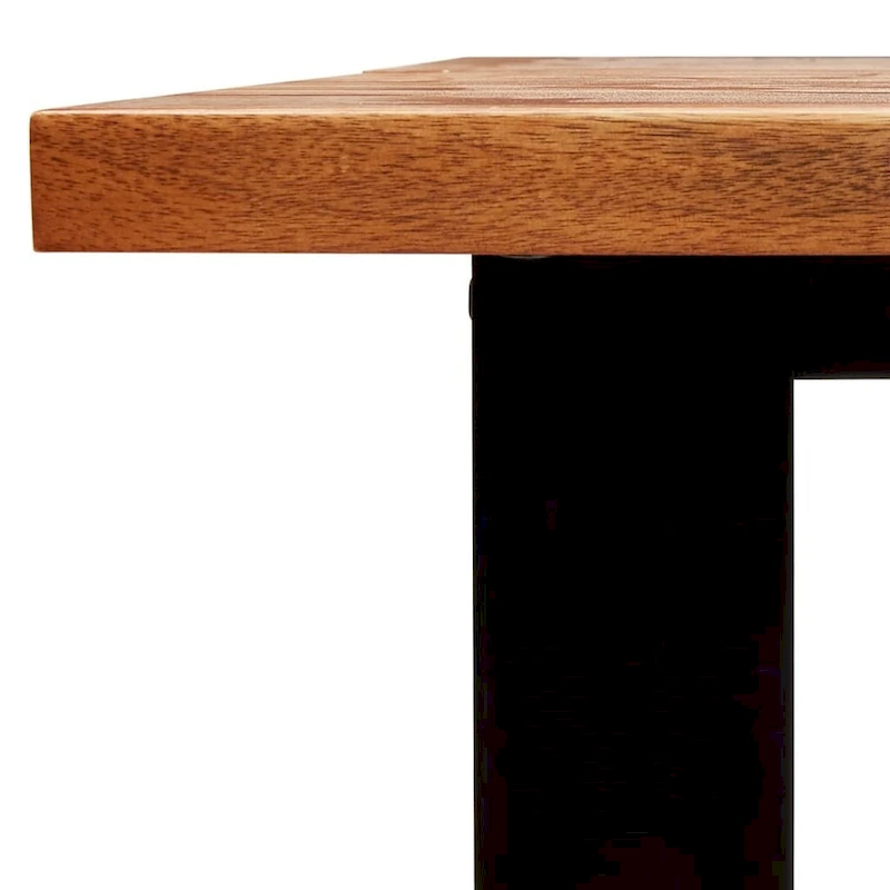 vidaXL Dining Table with Live Edge 78.7x35.4x29.5 Solid Wood Acacia