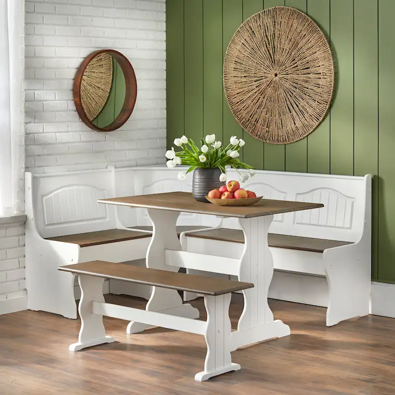 Washington 3-piece Breakfast Nook with Storage