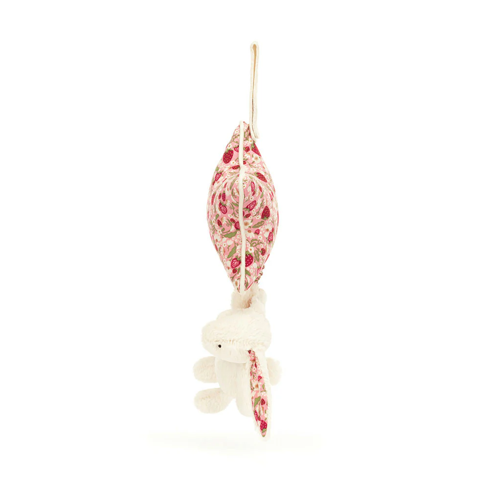 Jellycat Blossom Cream Bunny 'Berry' Musical Pull