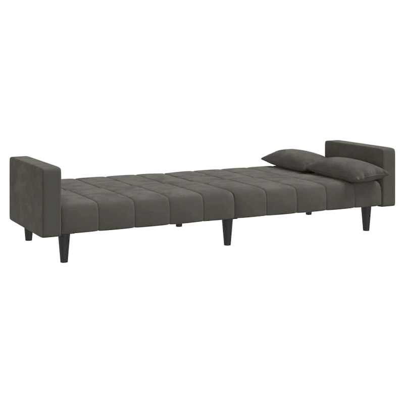 vidaXL 2-Seater Sofa Bed Upholstered Convertible Sleeper Sofa Couch Velvet - 86.6  x 33.3  x 27.2