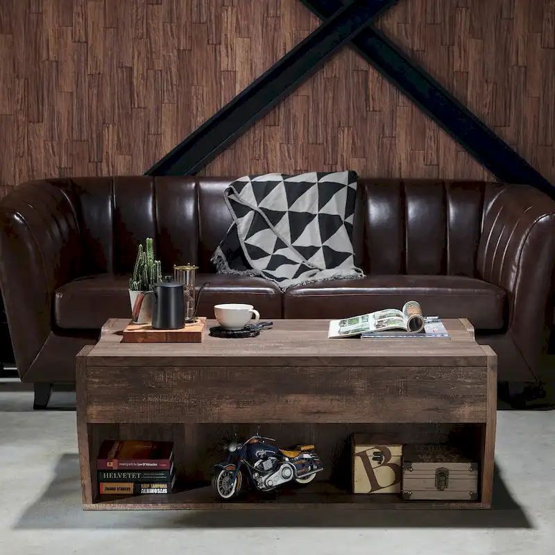 Rere Rustic 41-inch Wood Lift-top Coffee Table by Furniture of America