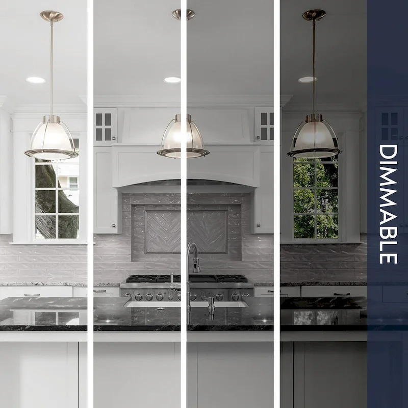 Luxrite A19 LED Light Bulb 60 Watt Equivalent CRI90 5CCT Dimmable 800LM 9W E26 Base ETL 4 Pack