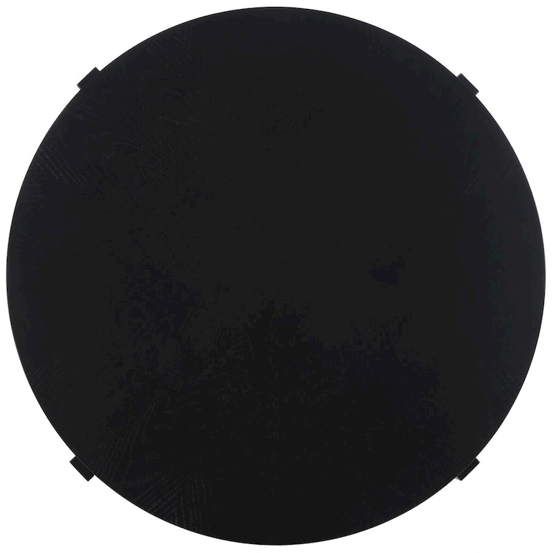 SAFAVIEH Deetta White Marble/ Black Round Coffee Table - 36 W x 36 D x 18 H - 36Wx36Dx18H