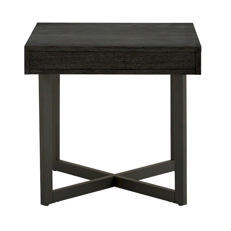 Eldersley Wood Finish End Table with One Drawer by iNSPIRE Q Modern