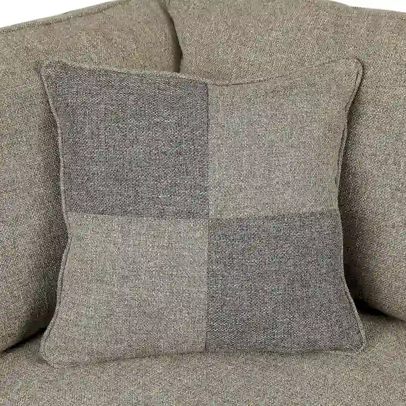 Nele Transitional Linen Fabric L-Shaped Sectional Sofas by Furniture of America