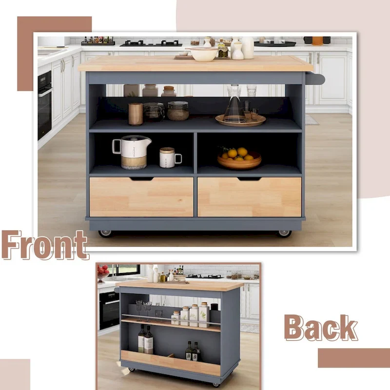 Two-sided Kitchen island Cart
