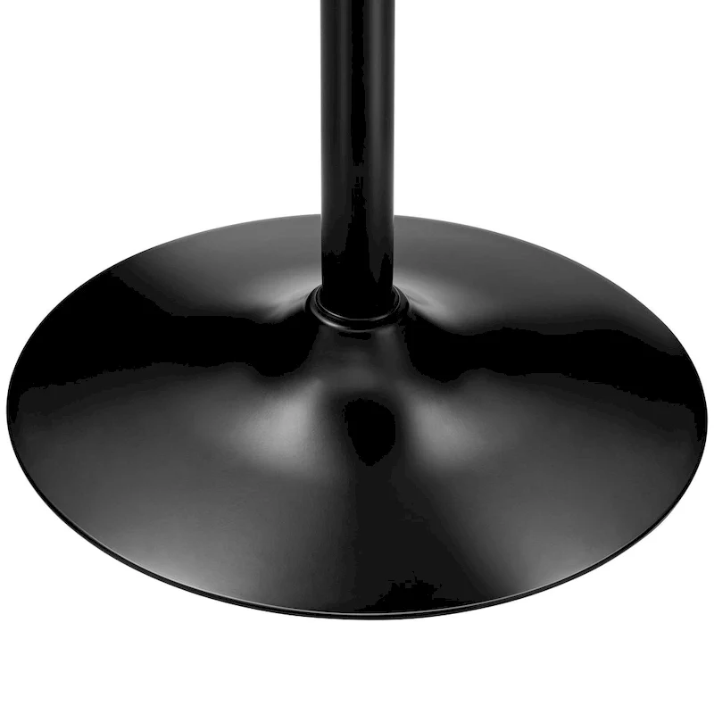 39.5H Modern Bistro Walnut Top Round Pub Bar Table