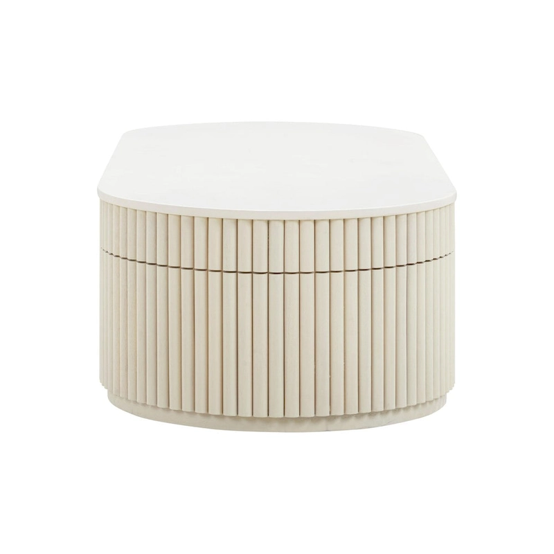 Bella Cream Oval Coffee Table