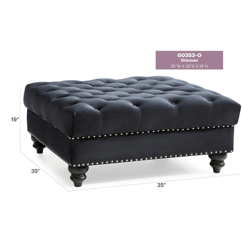 Nola Tufted Ottoman