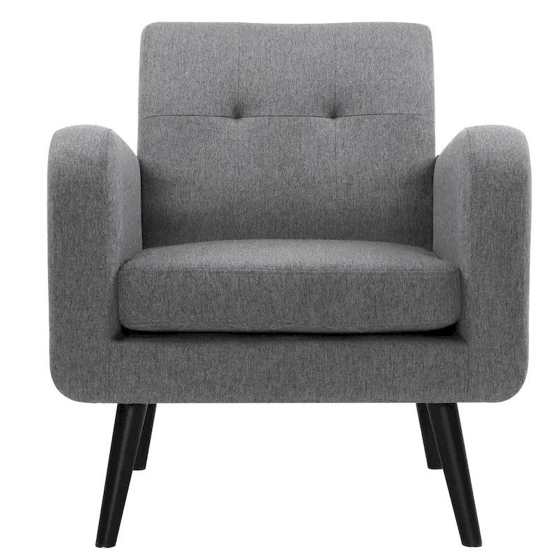Mid Century Fabric Modern Accent Chair Armchair