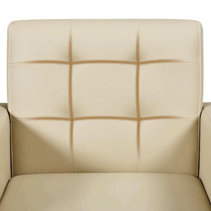 Yaheetech Modern Faux Leather Tufted Accent Chair with Solid Wood Legs - 28.52933