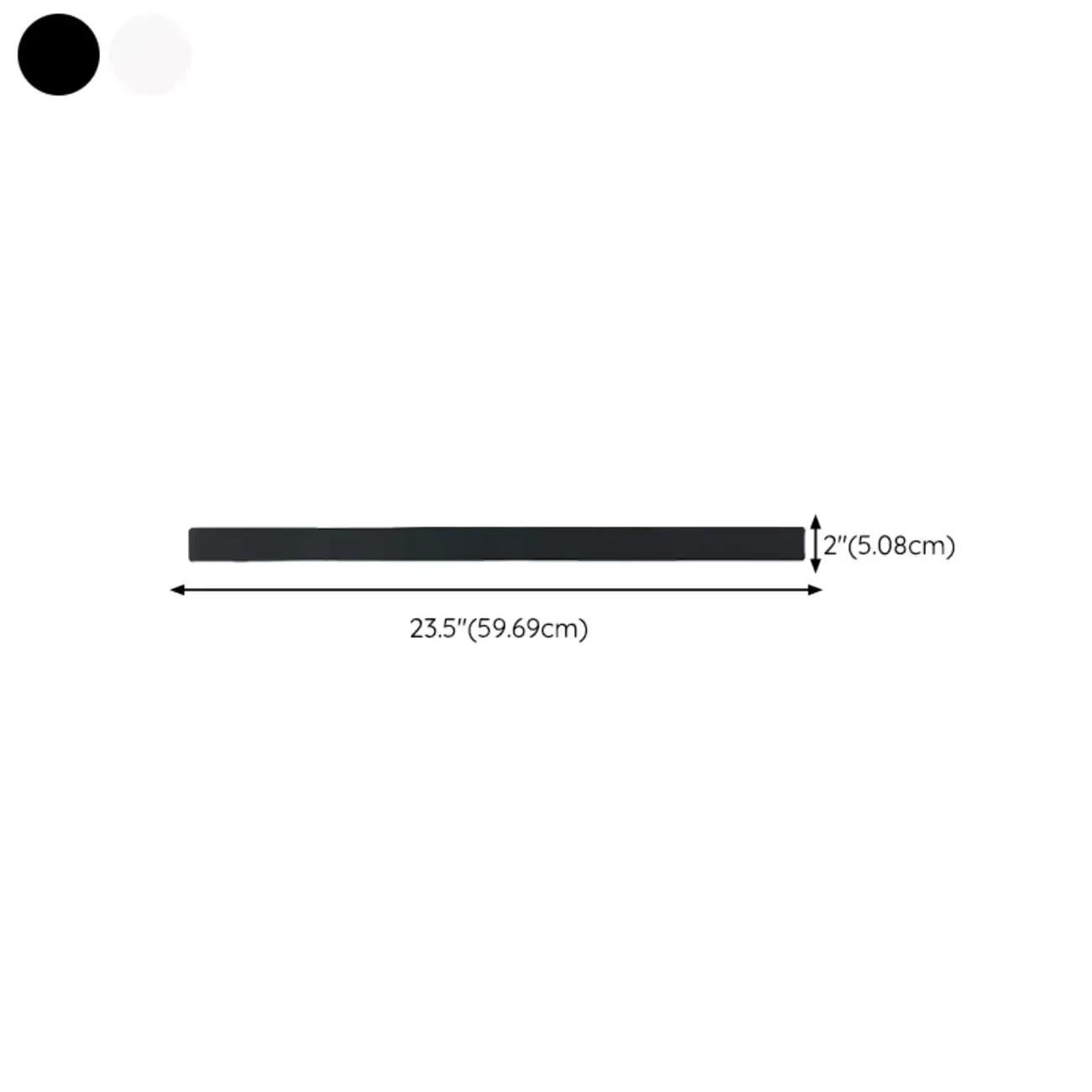 Modern up & Dowm Wall Light with Acrylic Shade Dimmable