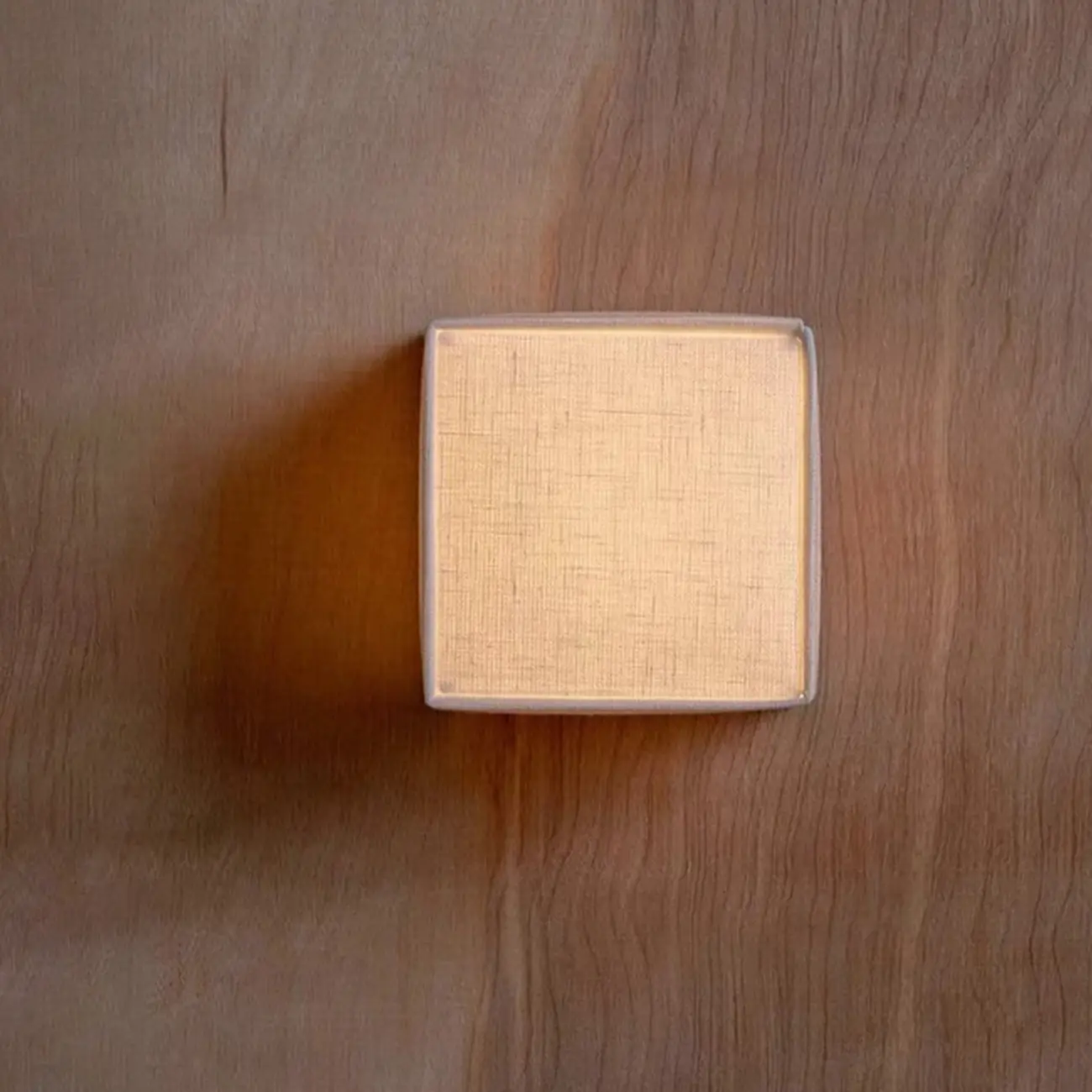 Ambient Cloth Shade Square Flush Mount Wall Sconce