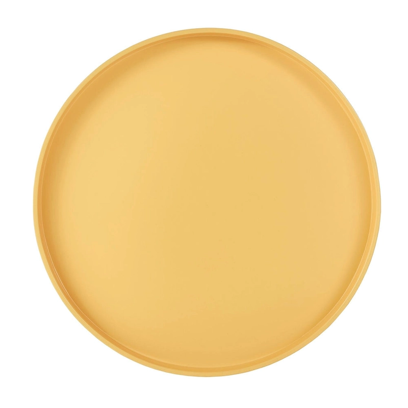 Marcella Paint-Dipped Round Tray-Top Side Table by iNSPIRE Q Modern