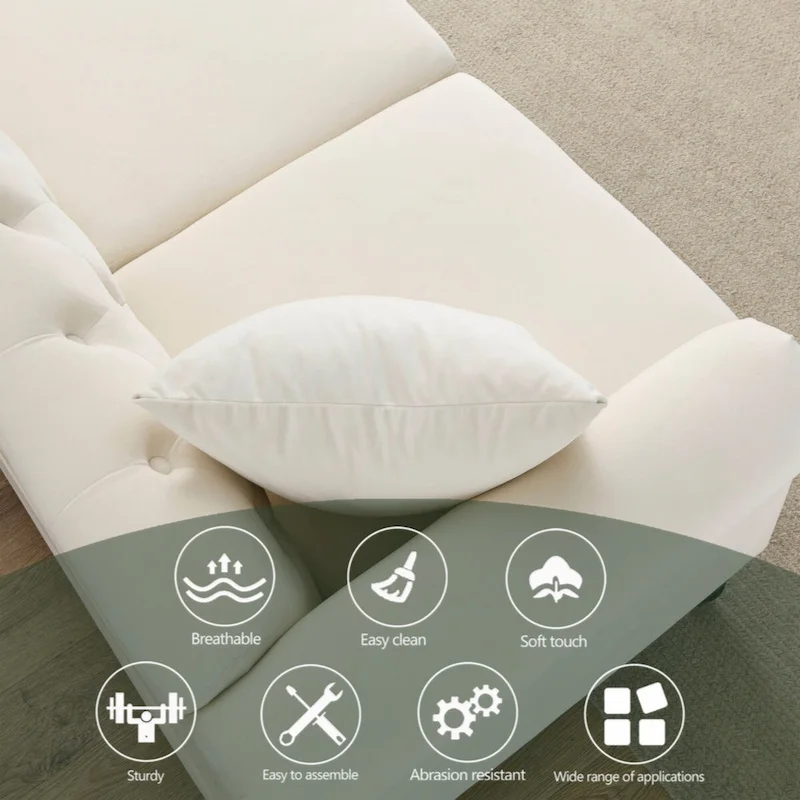 79 Chesterfield Sofa Grey Velvet for Living Room, 3 Seater Sofa Tufted Couch with Rolled Arms and Nailhead