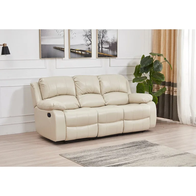 Betsy Furniture 2 Piece Bonded Leather Reclining Living Room Set, Sofa and Loveseat
