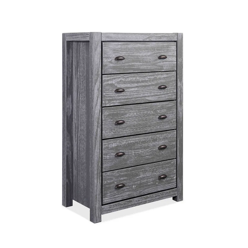 Grain Wood Furniture Montauk 5-drawer Solid Wood Chest