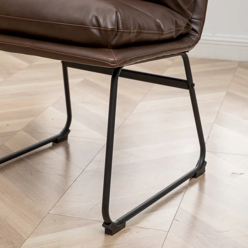 Roundhill Furniture Milos Upholstered Dining Chairs, Set of 2 - N/A