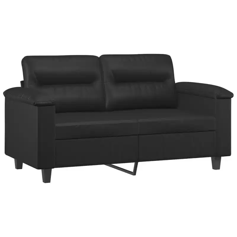 vidaXL Sofa Set Faux leather, metal, textilene, plywood