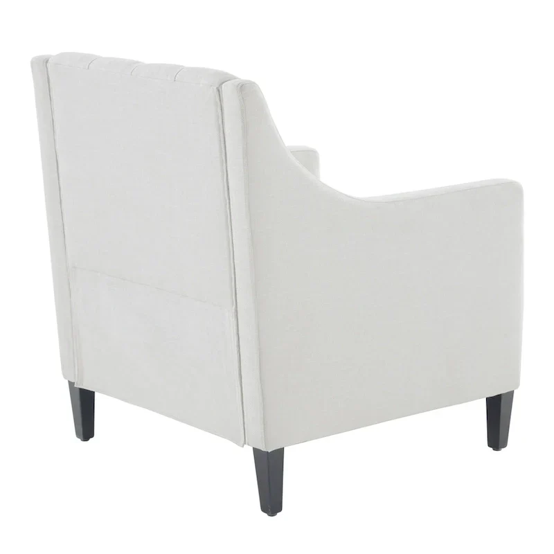 HUIMO Arm Chair Comfy Club Chair with Pillow Beige/ Dark Teal/ Blue