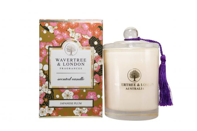 Wavertree & London Candle Japanese Plum 60 hours 330g