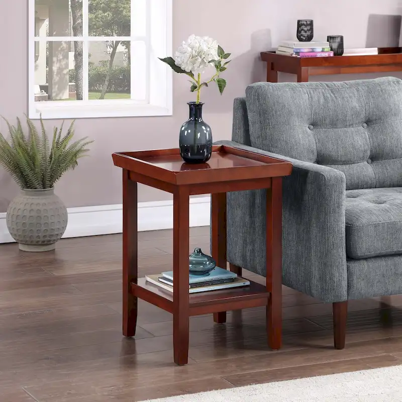 Convenience Concepts Ledgewood End Table with Shelf