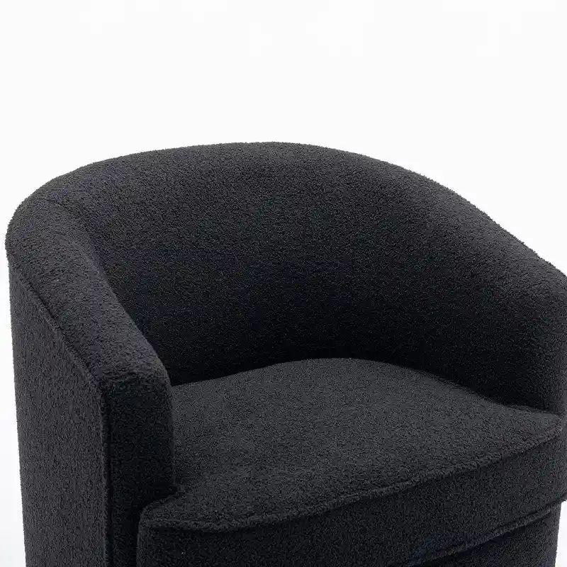 SEYNAR Modern Boucle Upholstered 360 Degree Swivel Accent Club Chair Set of 2