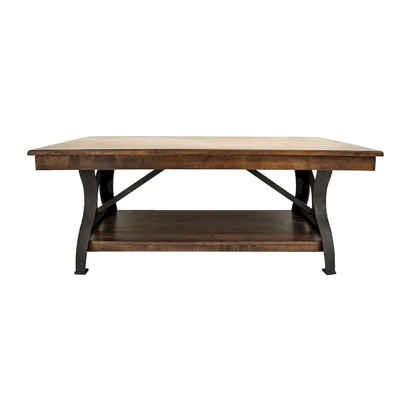 The District Coffee Table, Copper Finish