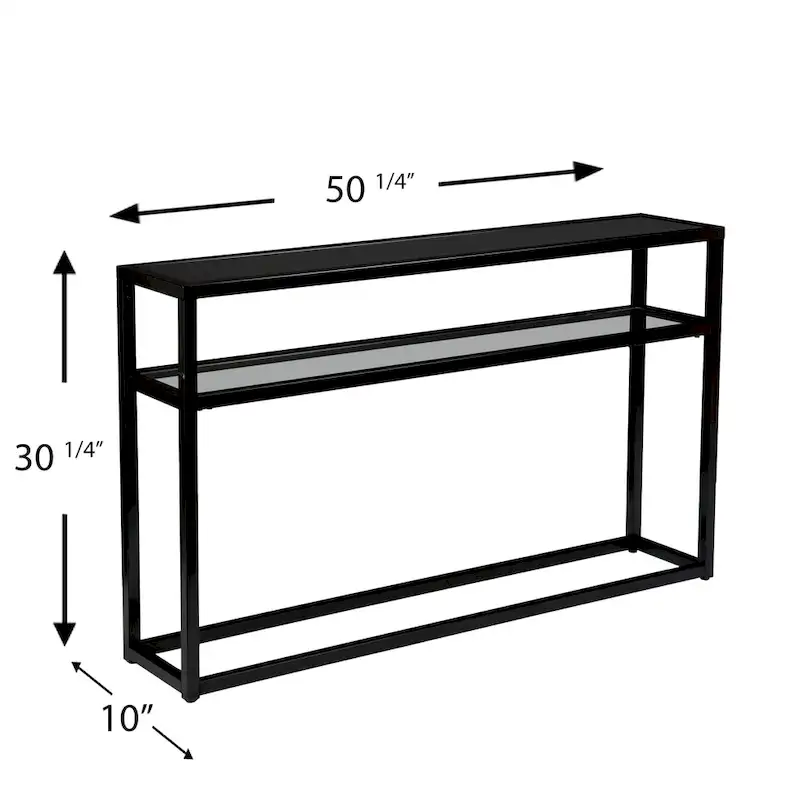 Modern 50 Long Console Table with Shelf