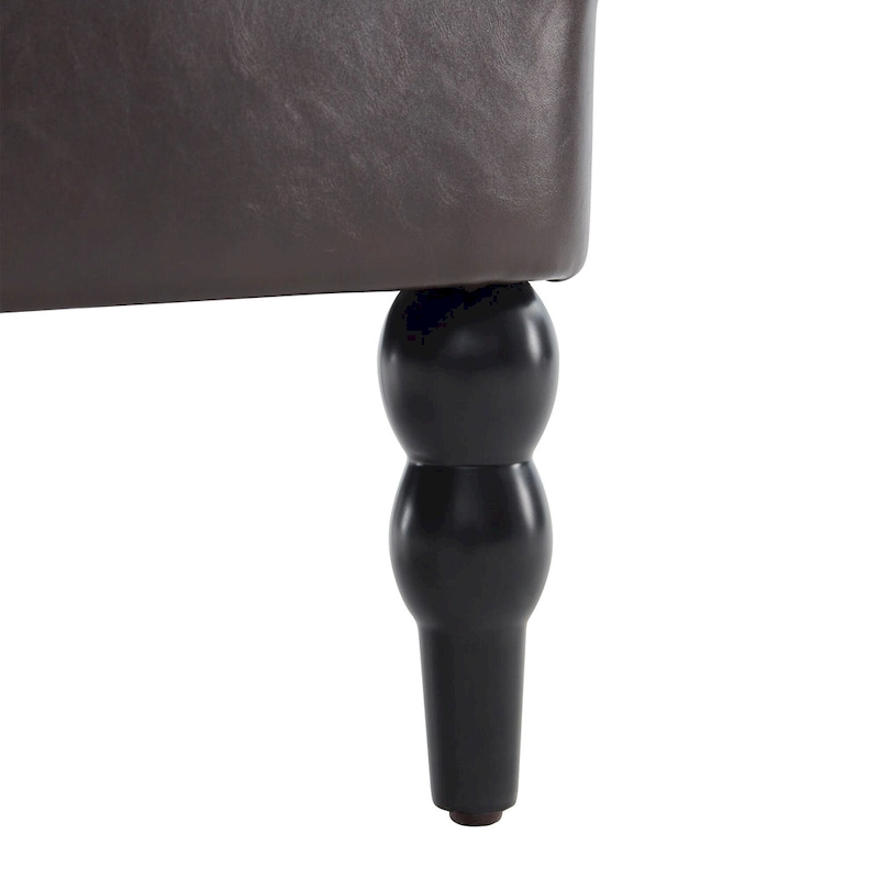 HUIMO Arm Chair Upholstered Button Tufted Accent Chair with Lumbar Pillow Beige/ Grey/ Light Blue/Brown