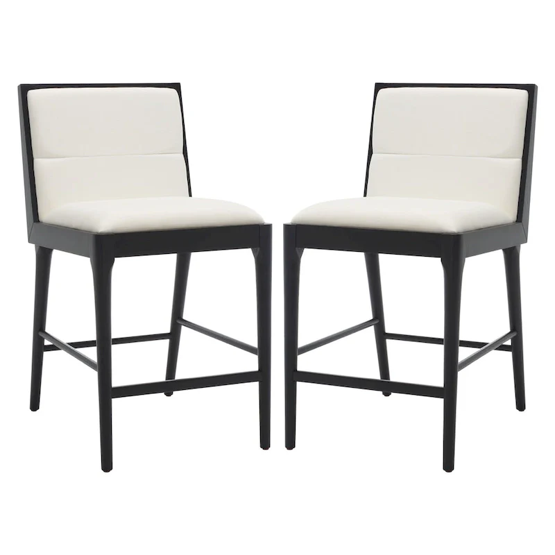 Linen Counter Stool (Set of 2) - 19Wx22Dx36H