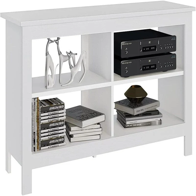 4 Cubby Television Stands - 13.8D x 43.3W x 22.8H