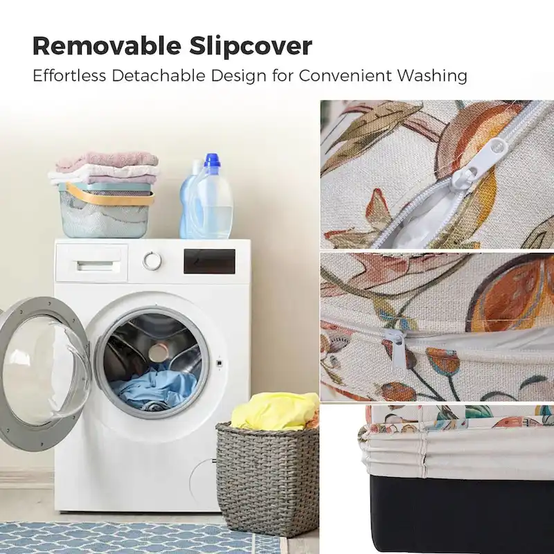 Erkenbald Modern Slipcovered Swivel Chair with Removable Cushion Set of 2 by HULALA HOME