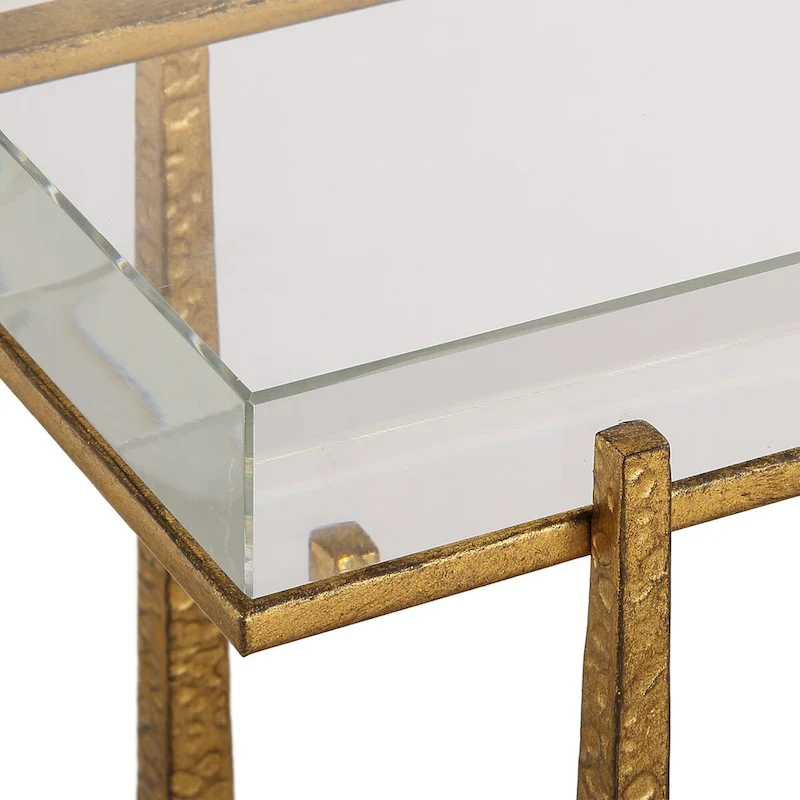Uttermost Midas Thick Crystal Accent Table - 24H x 24W x 8.625D
