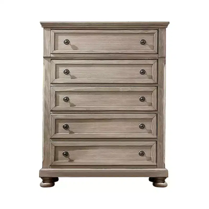 2pc Queen Bed and Chest Set Gray - HOMES: Inside + Out